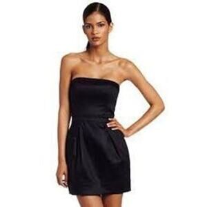 French Connection Women's Black Wizard Strapless Tulip Mini Tube‎ Dress Size 8